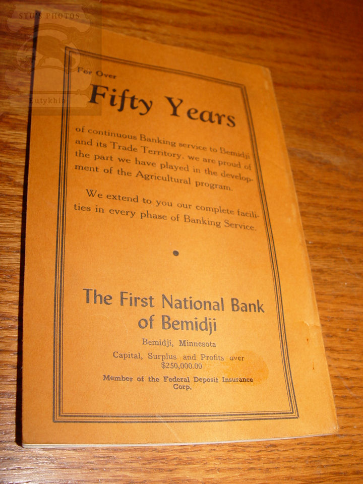Nineteen Hundred
                                        Fifty (1950) Premium List
                                        Beltrami County Fair, Bemidji ~
                                        local business advertisements