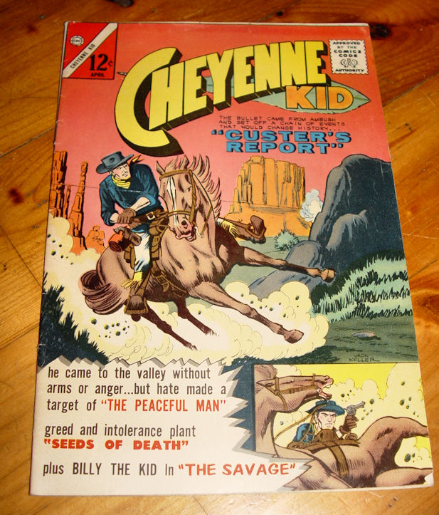 Charlton's Cheyenne Kid "Custer's
                        Report" Comic, Vol 1 No 39 April 1963