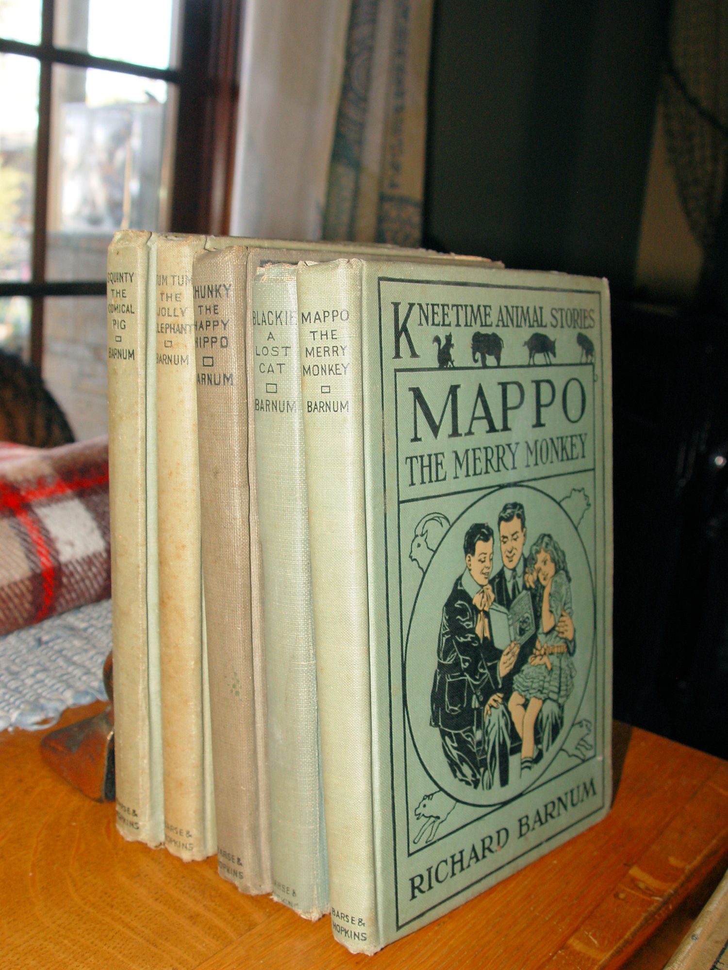 Antique Kneetime Animal Stories, Set of 5 books
                Richard Barnum