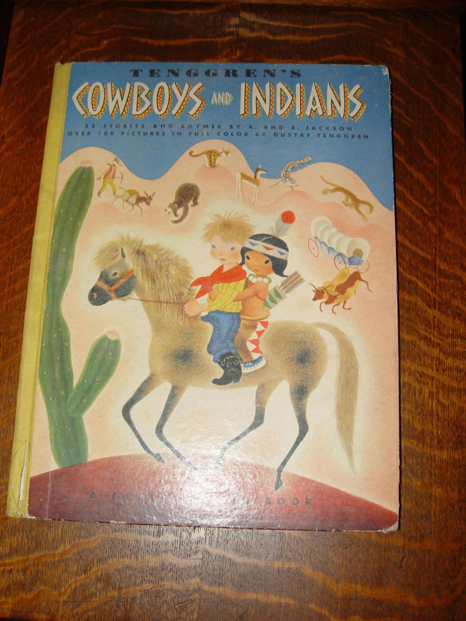 Tenggren's Cowboys and Indians 1948 (Giant
                        Golden Book) Byron and Kathryn Jackson
