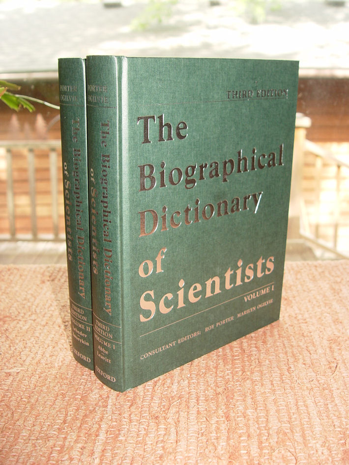 The Biographical
                        Dictionary of Scientists: 2 Volume Set 3rd
                        Edition by Roy Porter