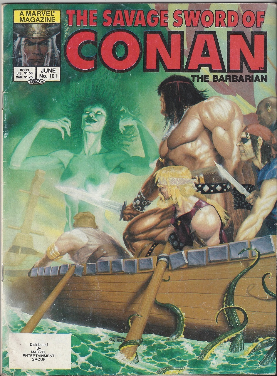 The Savage Sword of Conan #101 1984, Marvel
                        ~ Vintage Comic Book