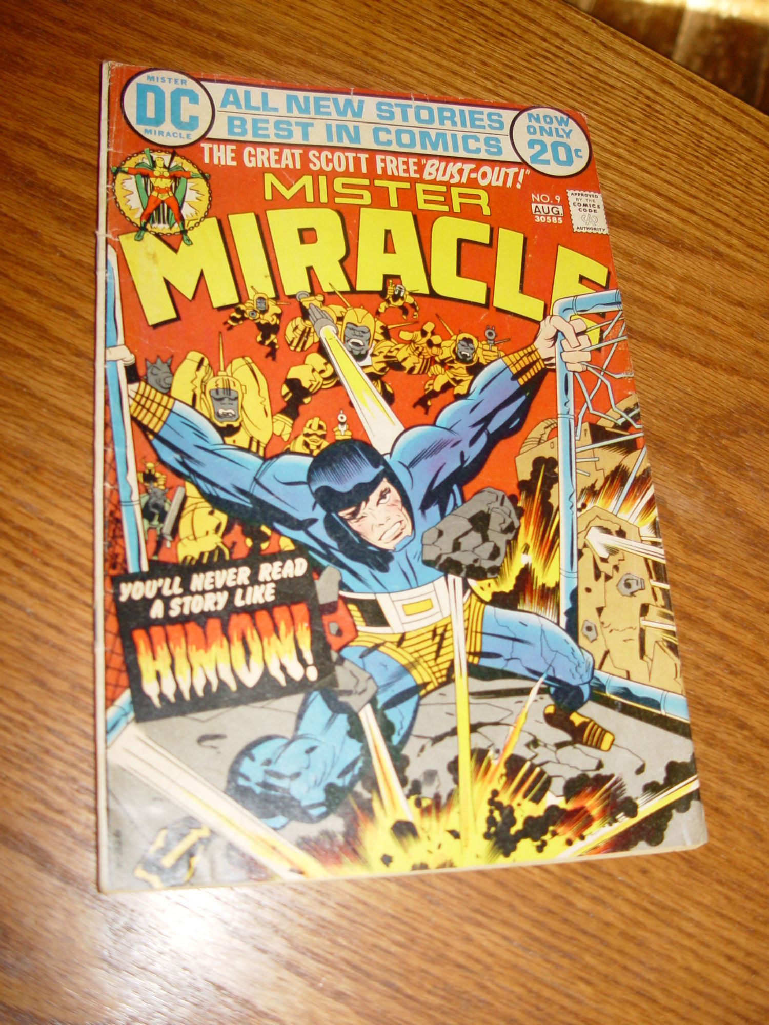 Mister Miracle
                        #9 August 1972 DC Comics 20c Cover