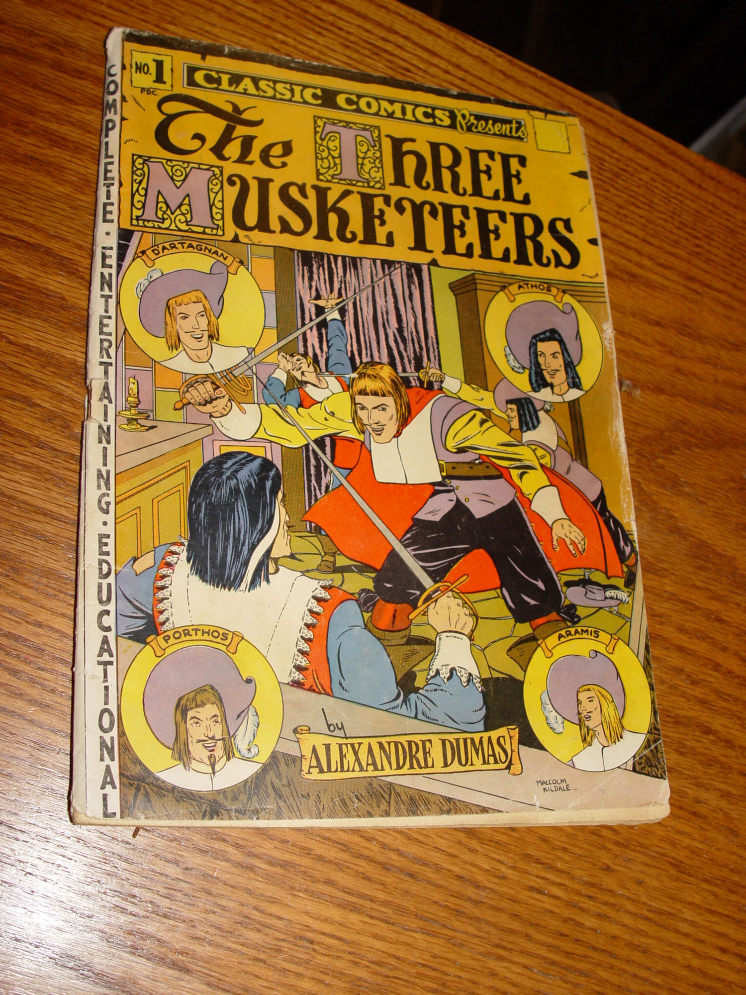 Classics Comics No 1 The Three Musketeers
                        1941? Comic Book
