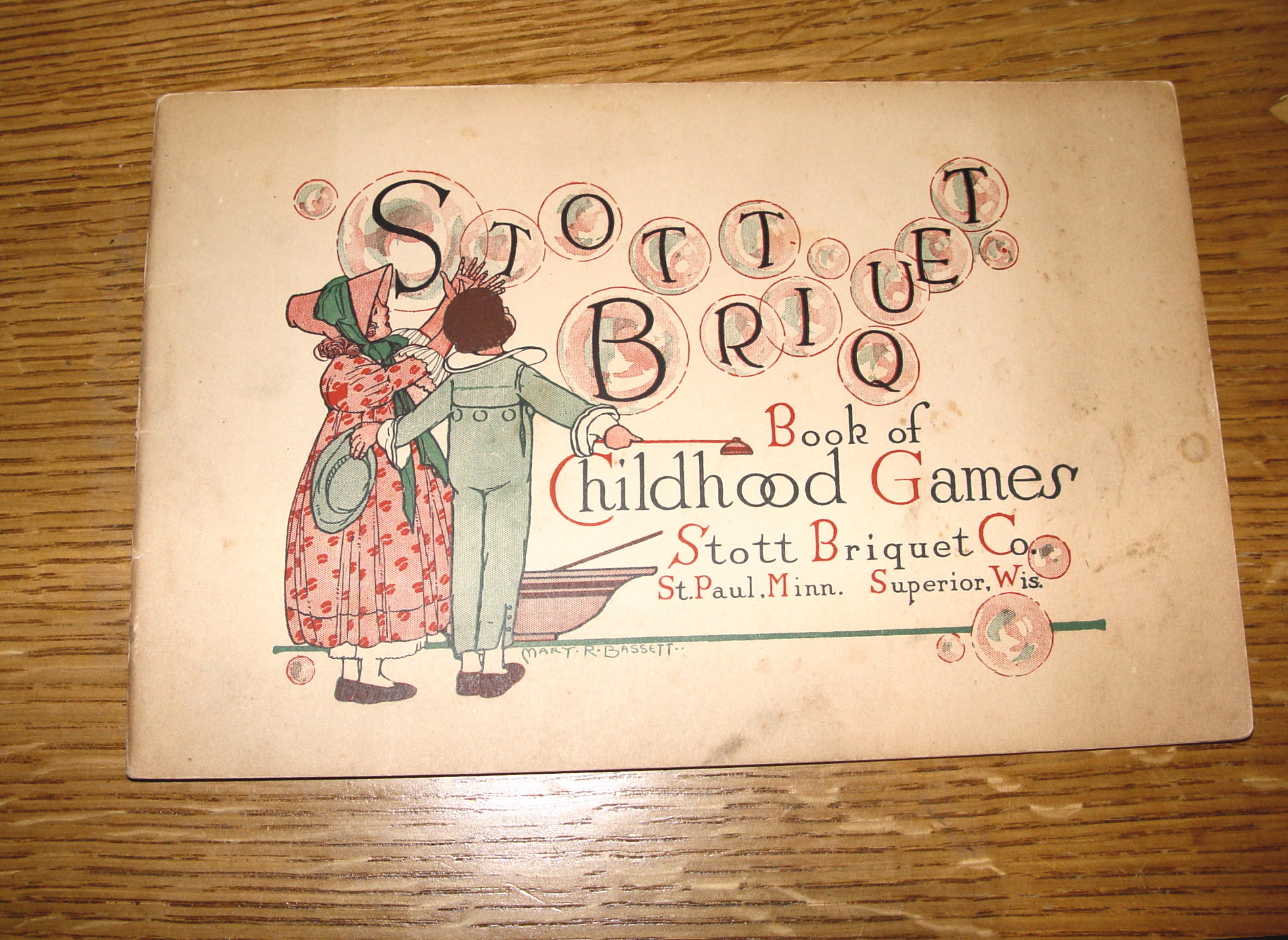Stott Briquet Book of Childhood Games – Vintage Fuel
Advertising Booklet 1910s