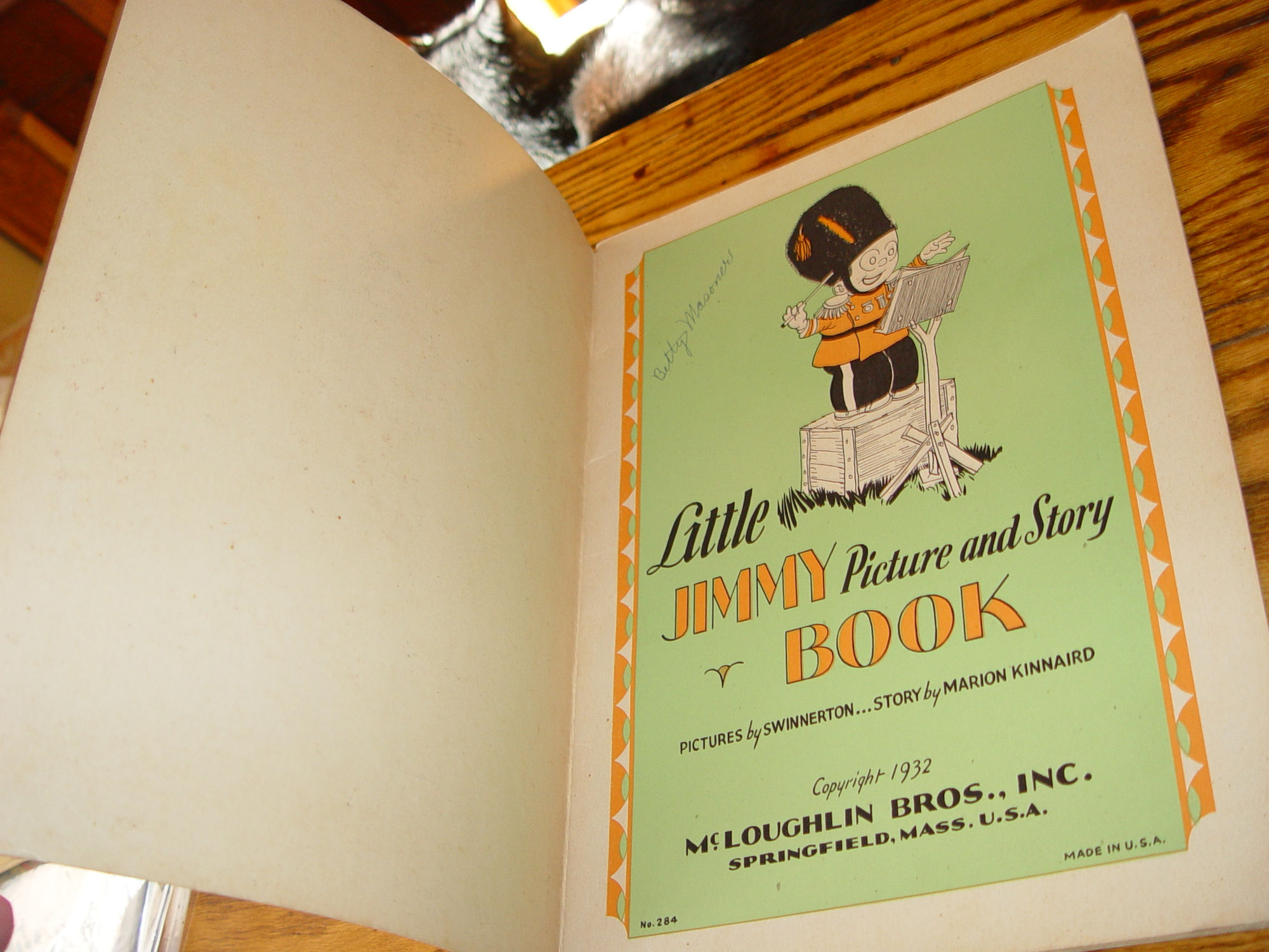 1932 Little Jimmy Picture & Story
                          Book #284, McLoughlin Bros