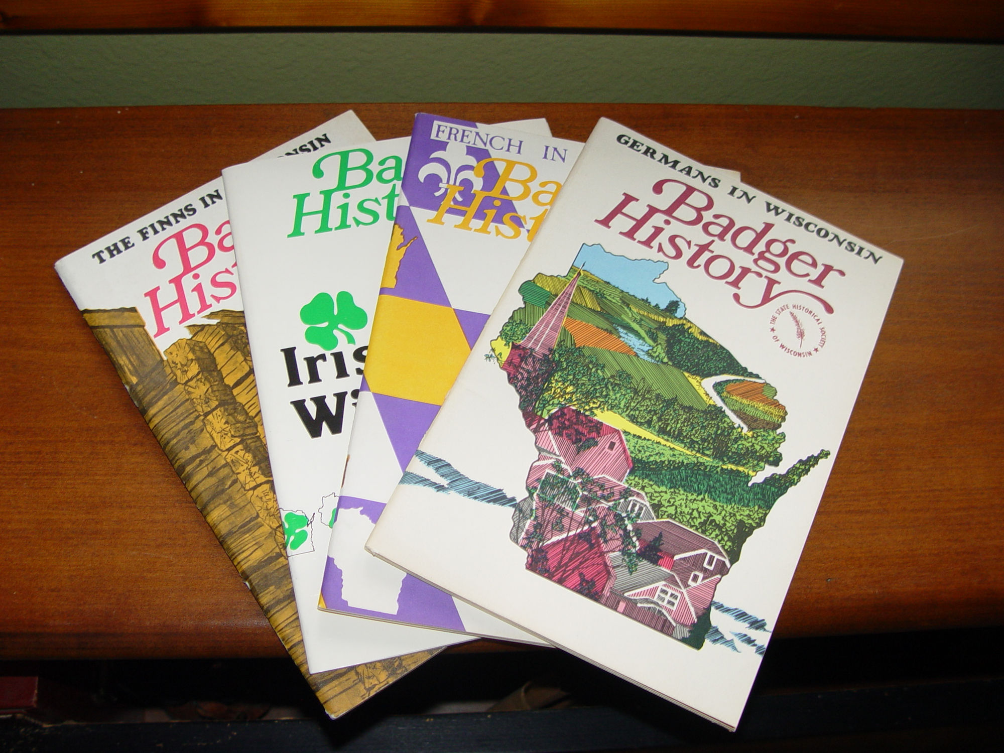 Badger History (Wisconsin) Germans, French,
                        Irish & Finns Lot of 4 Books