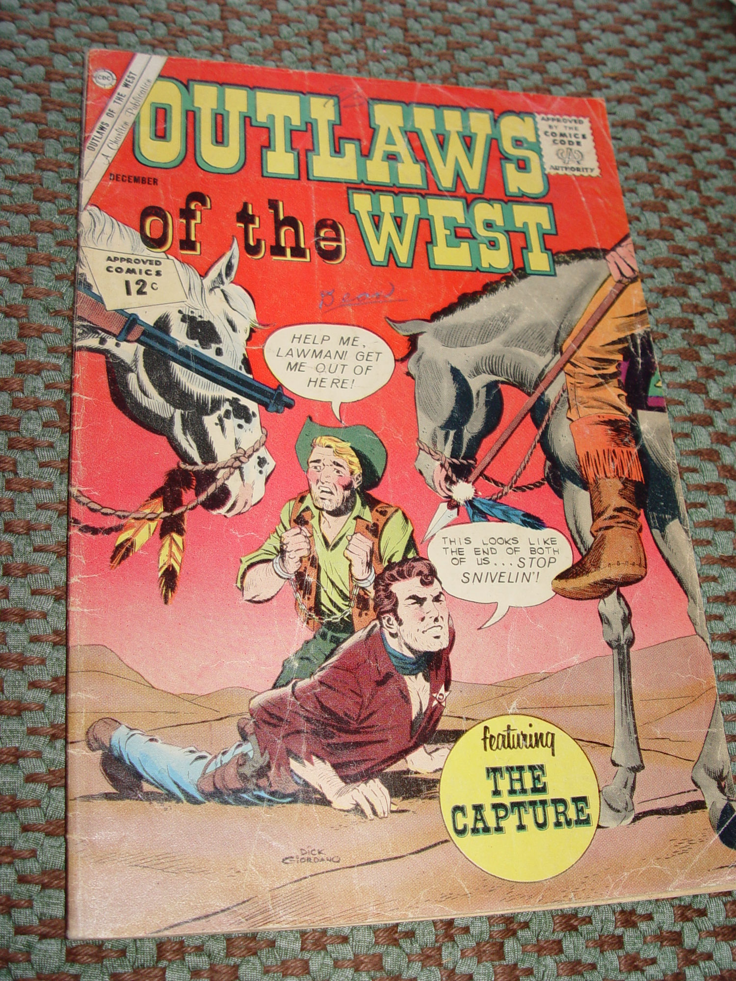 1962 Outlaws of
                        the West DC Comic Vol. 2 No. 40