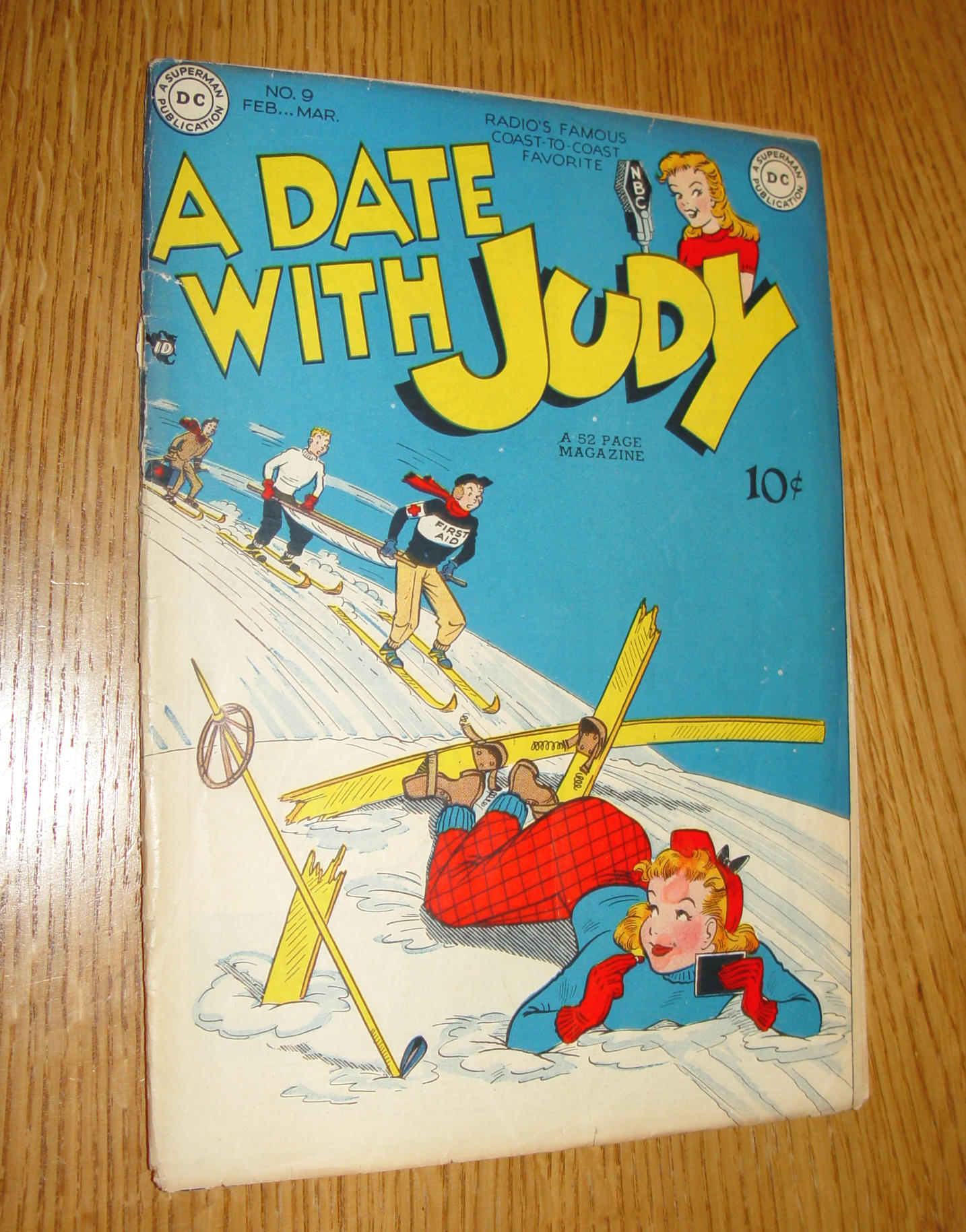 A Date With
                        Judy #9 (DC, Feb–Mar 1949) –  10¢ Cover