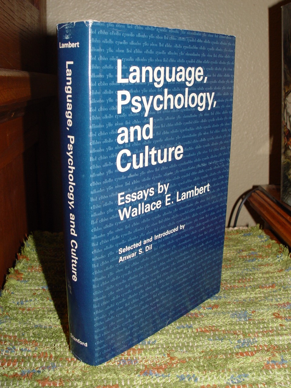 Language, Psychology, and Culture 1972 ;
                        Essays by Wallace E. Lambert