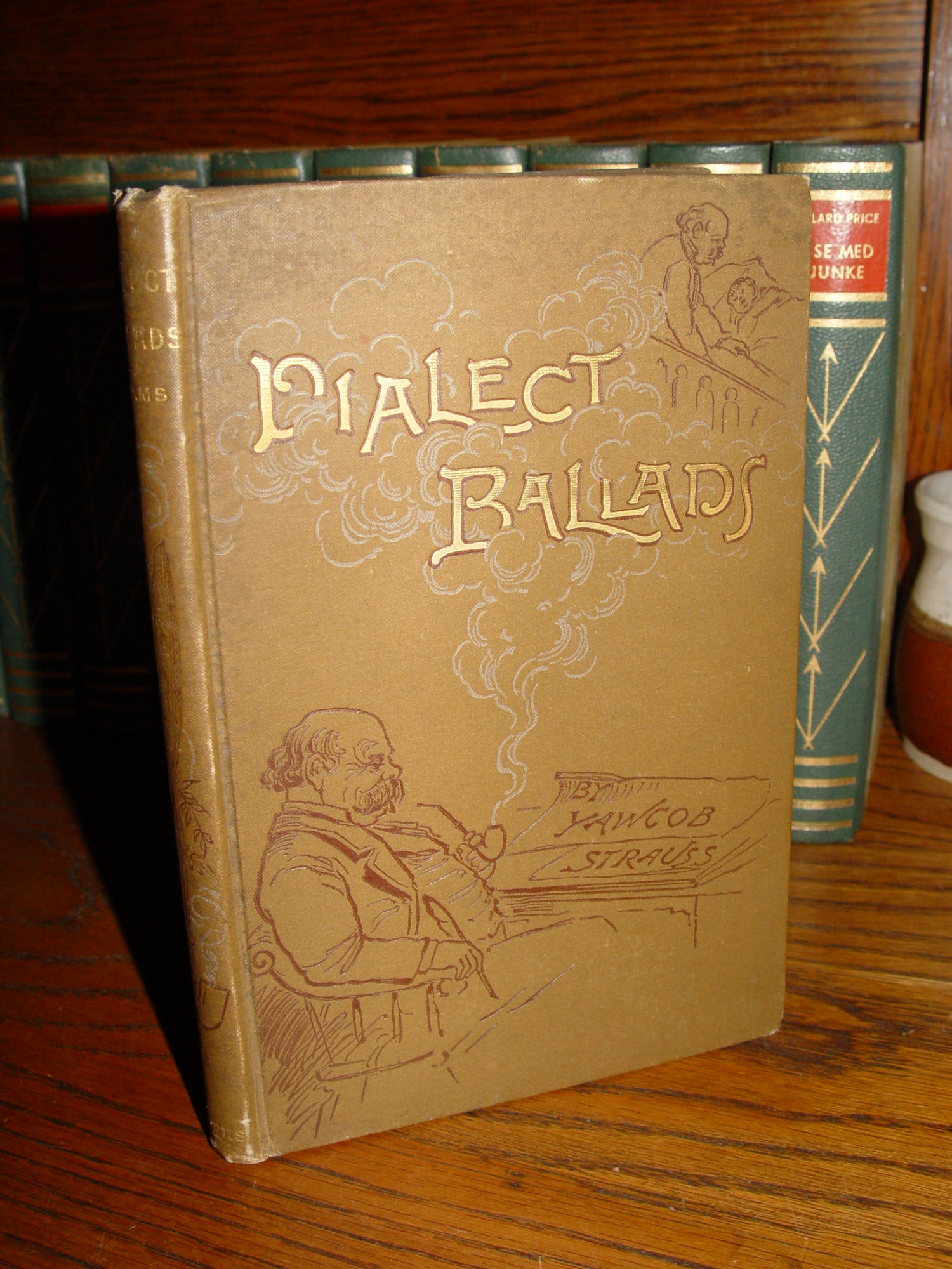 1888 Dialect Ballads by Charles Follen
                        Adams, illustrated by "Boz"