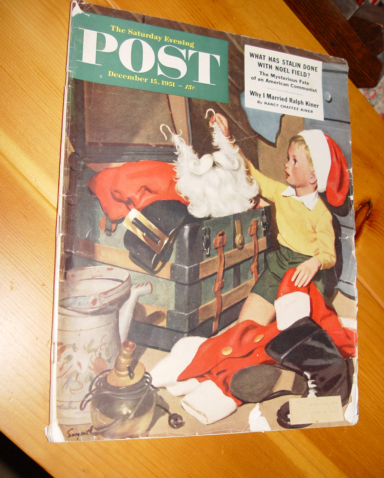 Christmas Issue, Saturday Evening Post,
                        December 15, 1951 - Truth About Santa