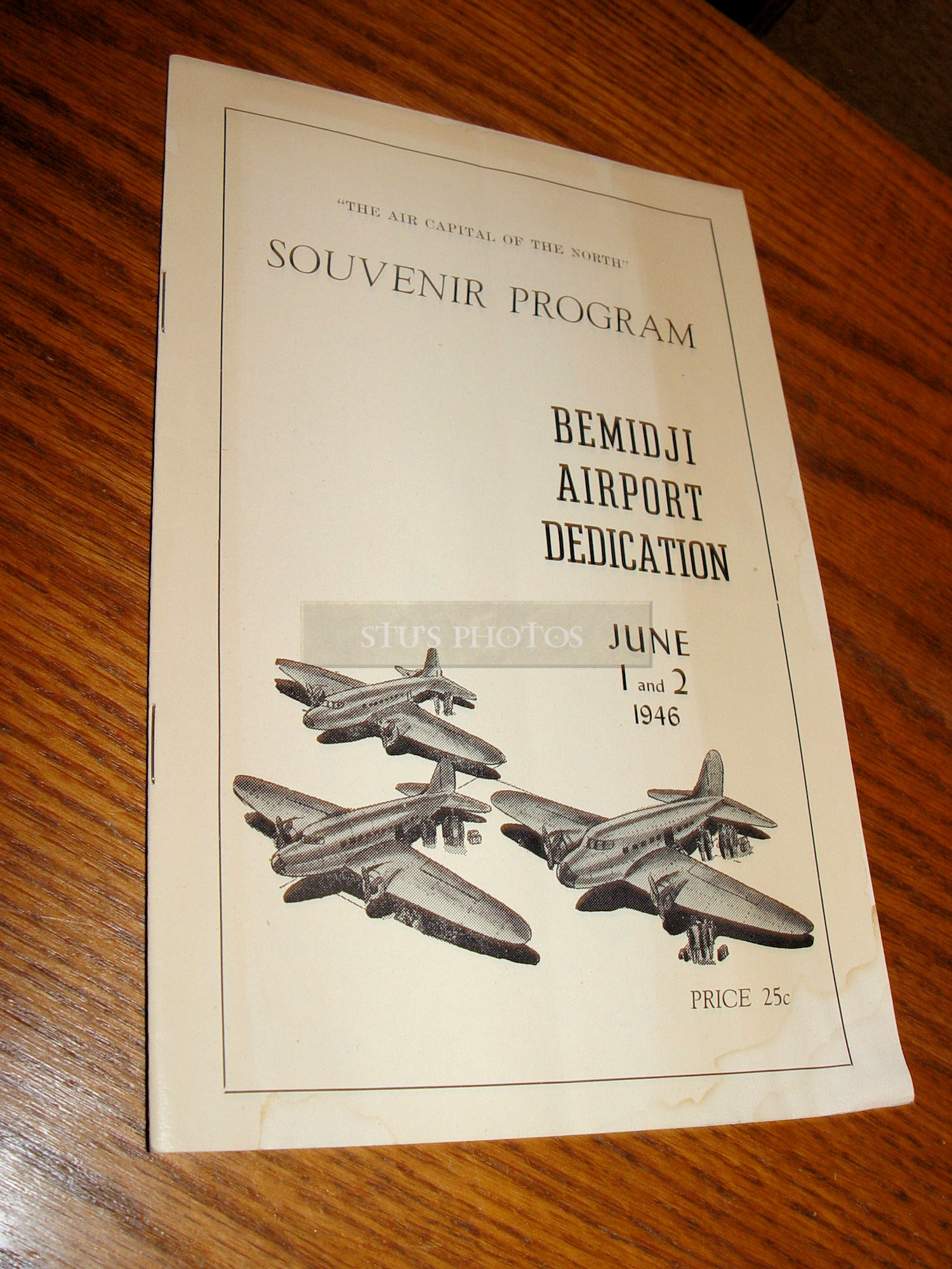 1946 Bemidji
                        Airport Dedication Souvenir Program - City
                        Service