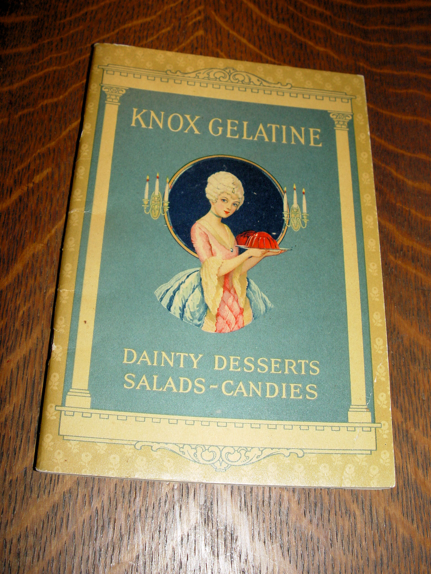 1927 Knox Gelatine Dainty Desserts, Salads
                        and Candies Recipe Cookbook