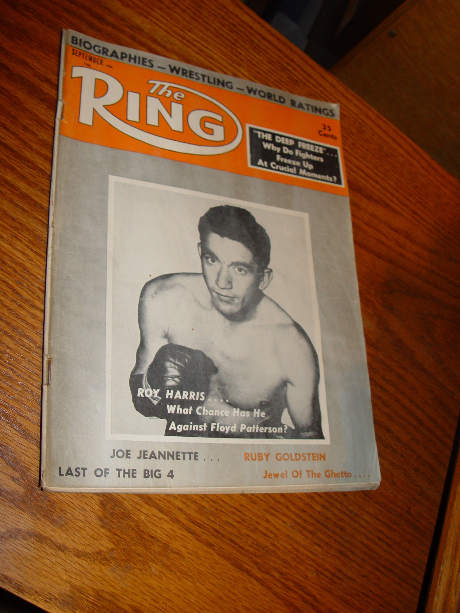 The Ring Boxing Magazine, Sept. 1958; Roy
                        Harris, Joe Jeannette