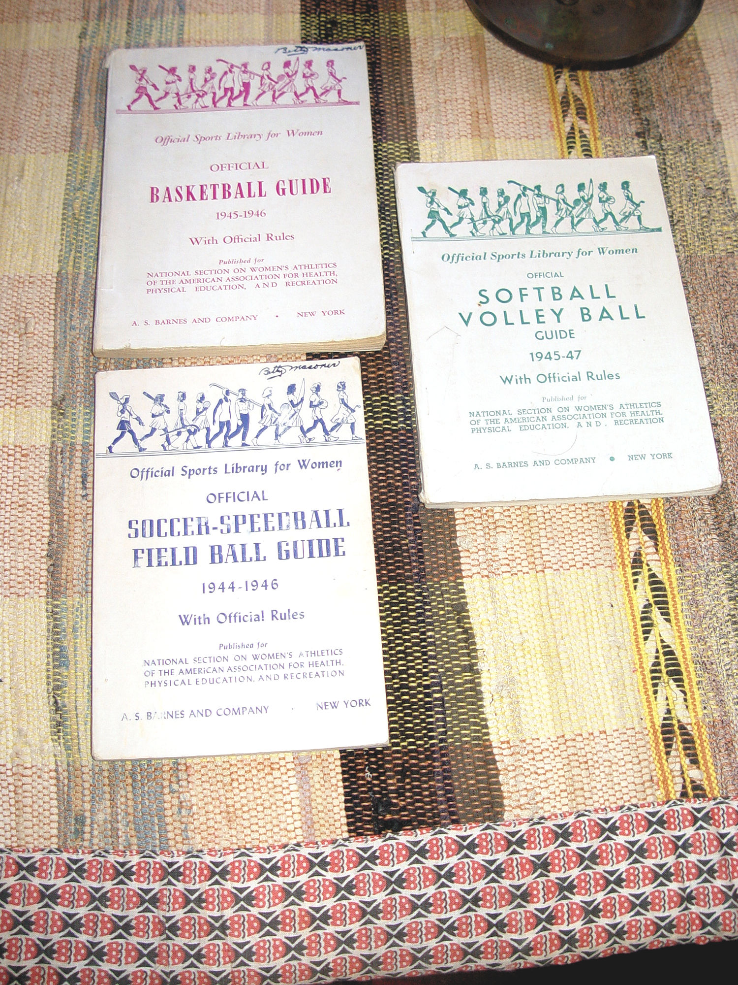 1940s Women's Official Basketball,
                        Softball, Volley ball and Soccer - Speedball
                        Guide