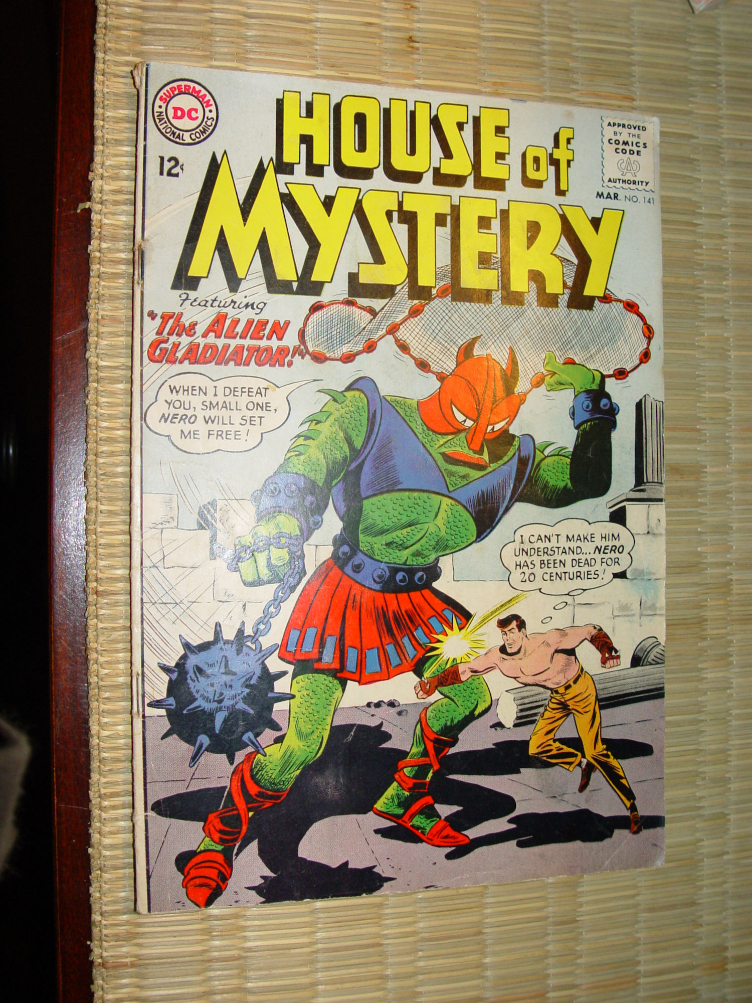 1964 House of
                        Mystery #141 - DC Comic Book "The Alien
                        Gladiator!"