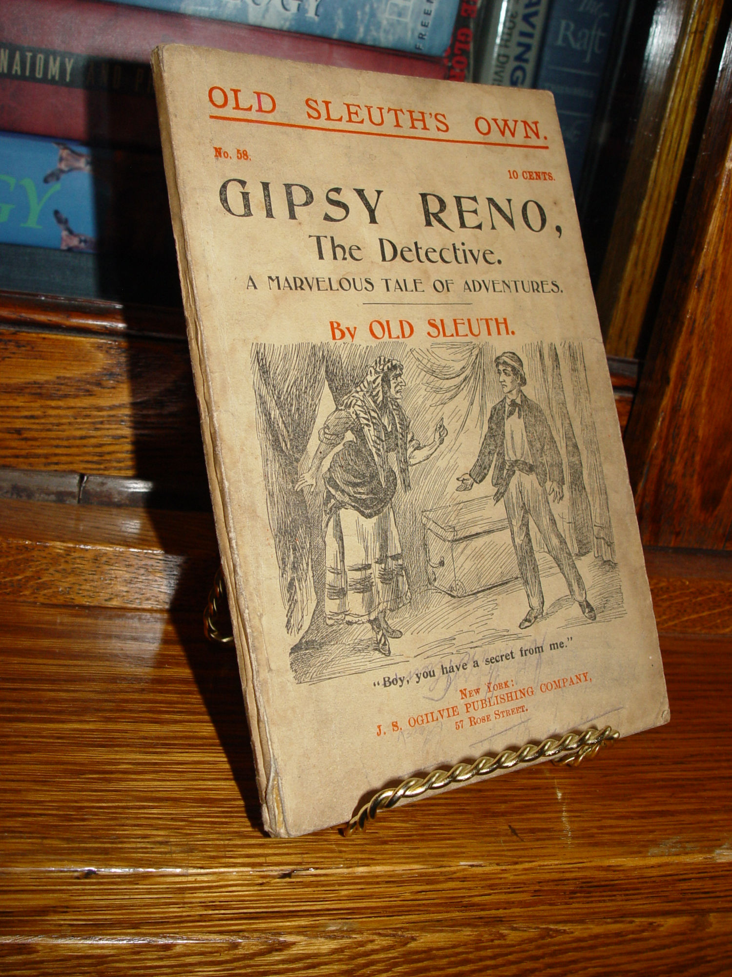 Gipsy Reno, The Detective by Old Sleuth -
                        No 58 Pulp Dime Novel