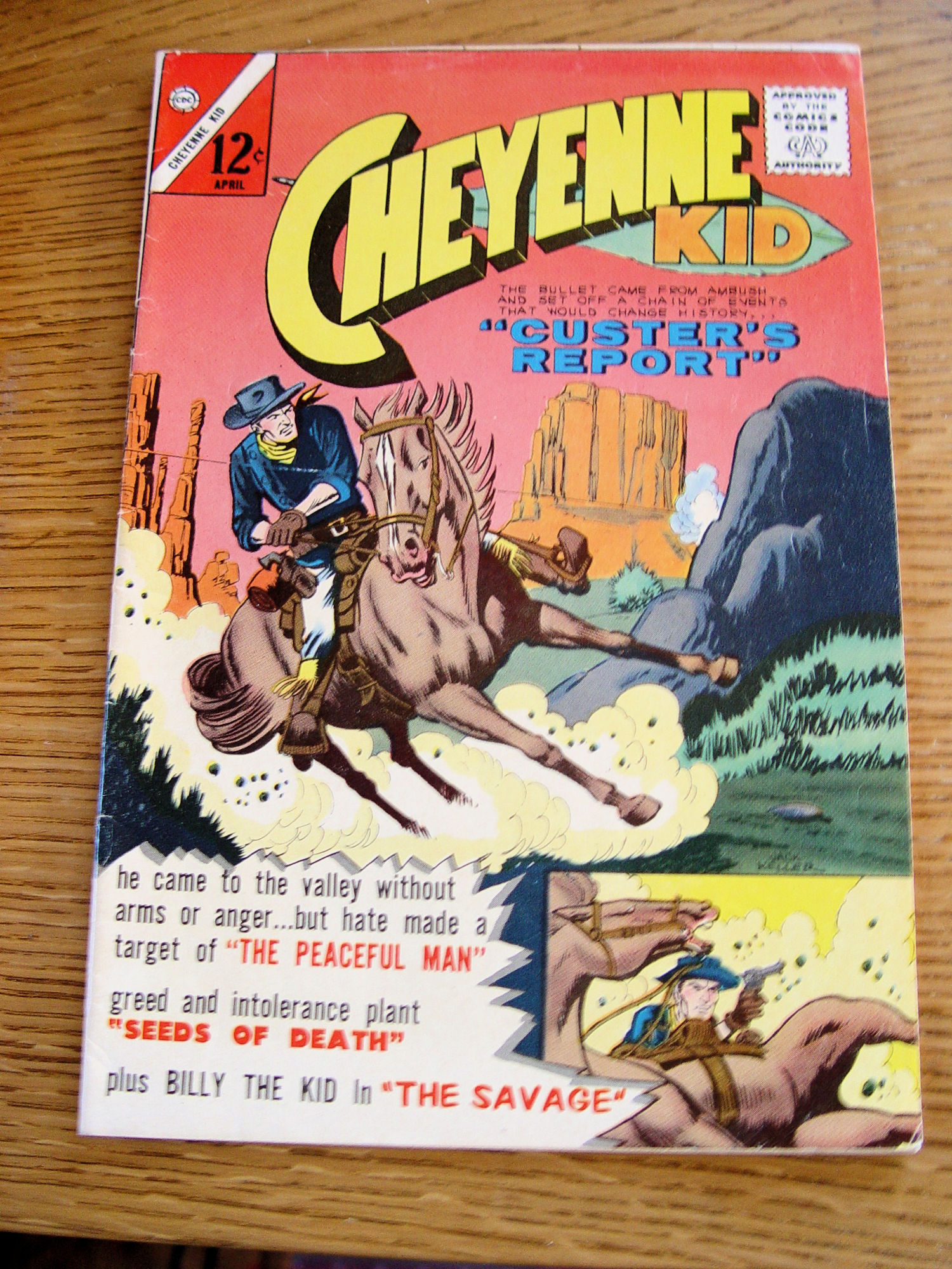 Cheyenne Kid #39 ' Custer's Report'
                        Charlton Comics - Apr 1963
