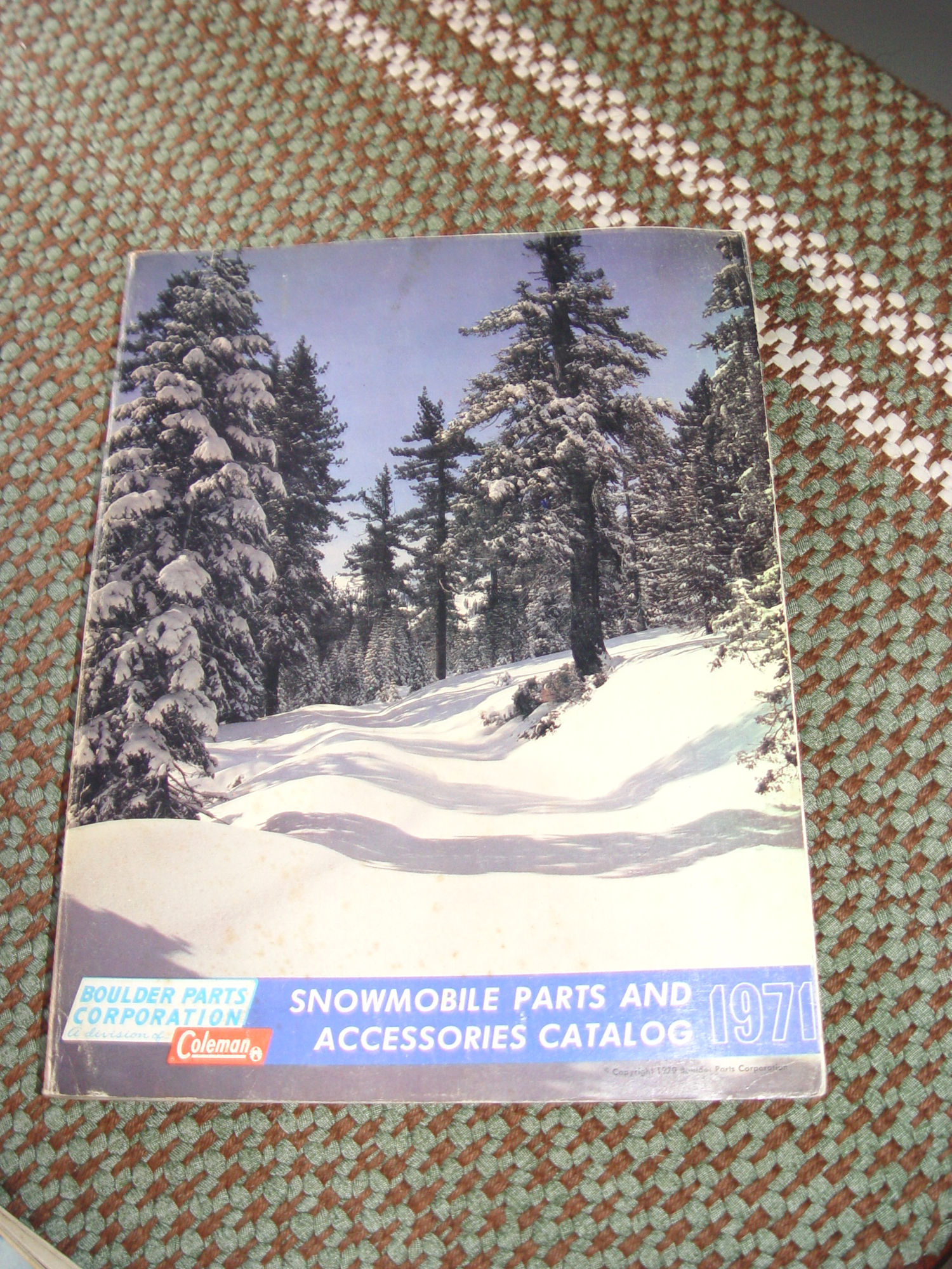 1971 Coleman Parts Catalog; Snowmobile
                        Coleman Chainsaw Engine Clothing