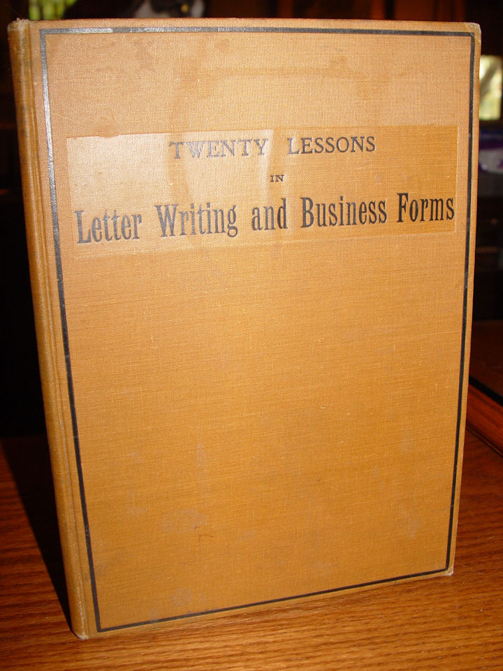 Twenty lessons in letter writing 1899 O. M.
                        Powers