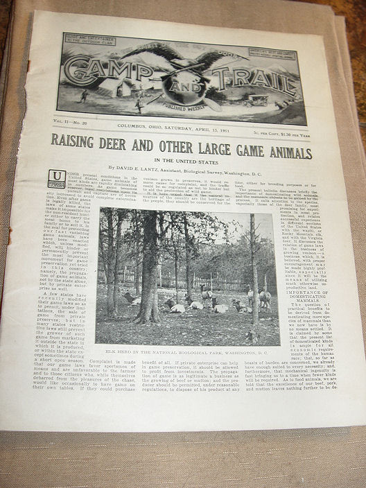 Camp And Trail Periodical April 15, 1911
                        Vol II No20