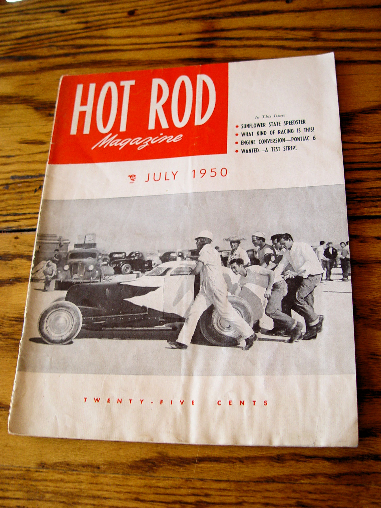 Hot Rod Magazine July 1950 Sunflower State
                        Speedster, Pontiac 6 Engine Conversion